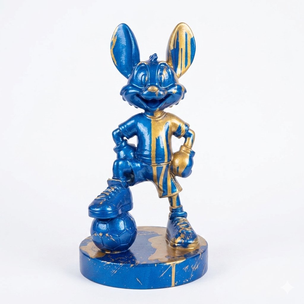 Mr Roo Die Farbe desselben Traums NÖ-MR-02, Pop-Art-Skulptur von Nursel Önen