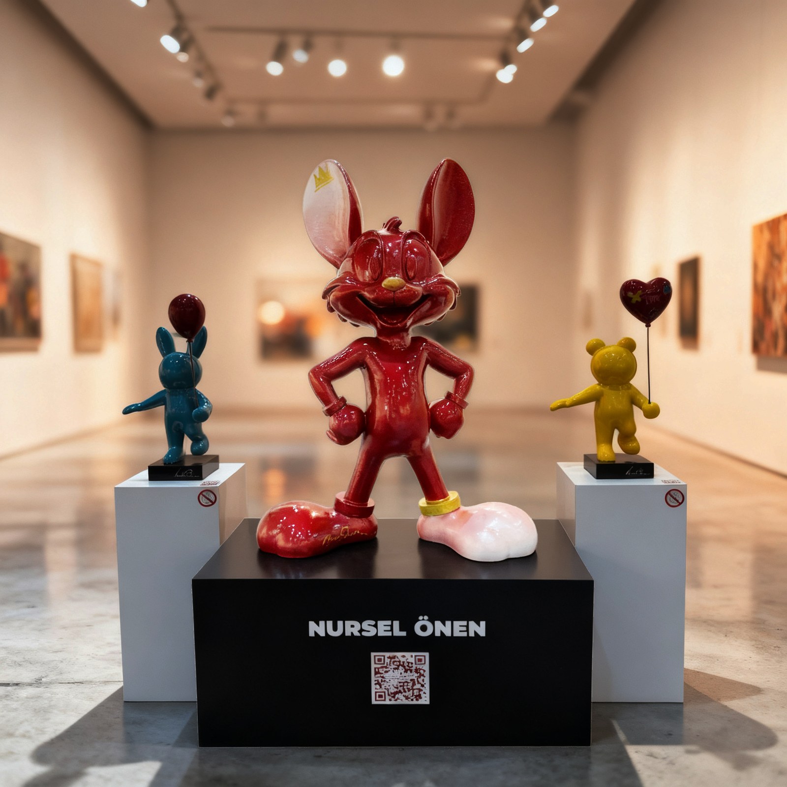 Mr Roo NÖ-MR-18, pop-art sculpture by Nursel Önen