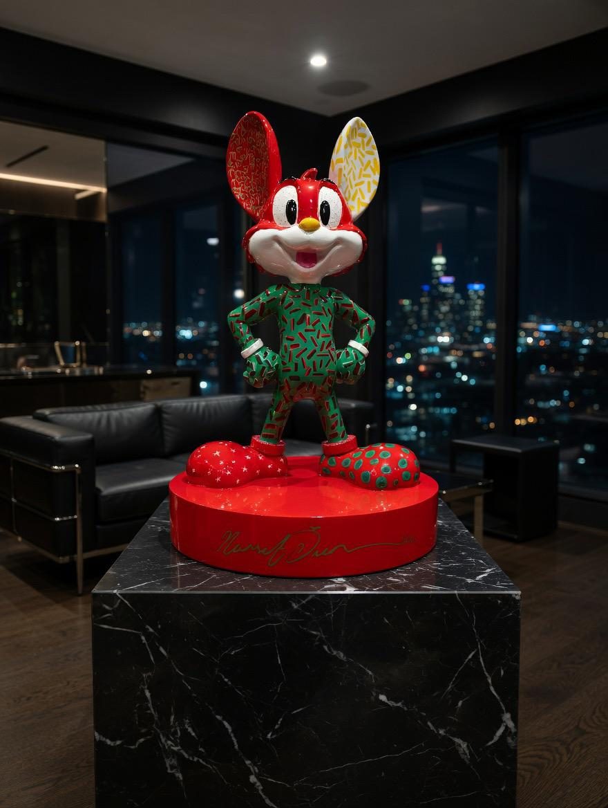 Mr Roo NÖ-MR-21, pop-art sculpture by Nursel Önen